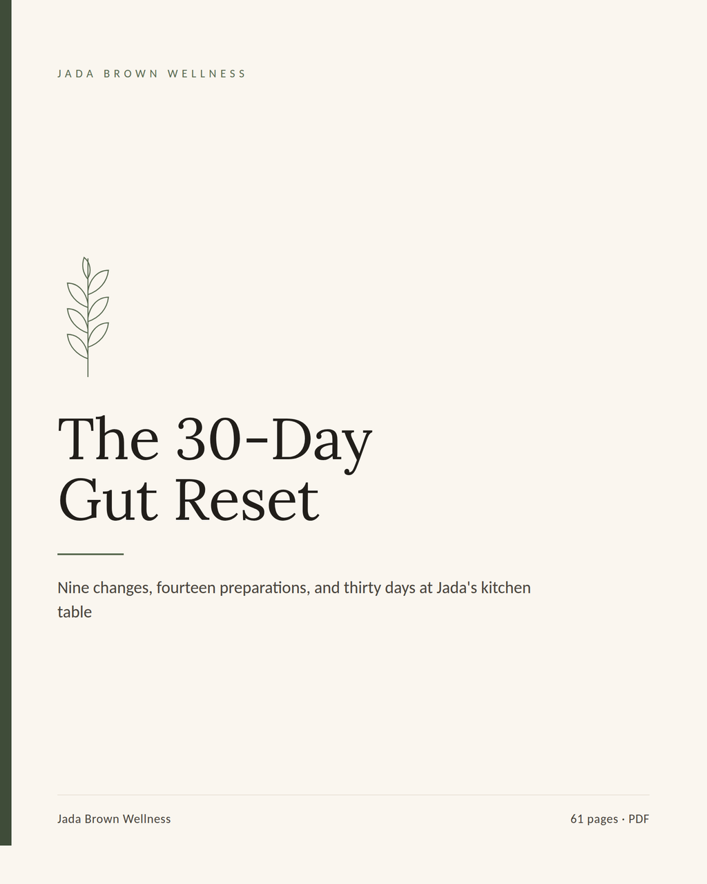 The 30-Day Gut Reset, cover