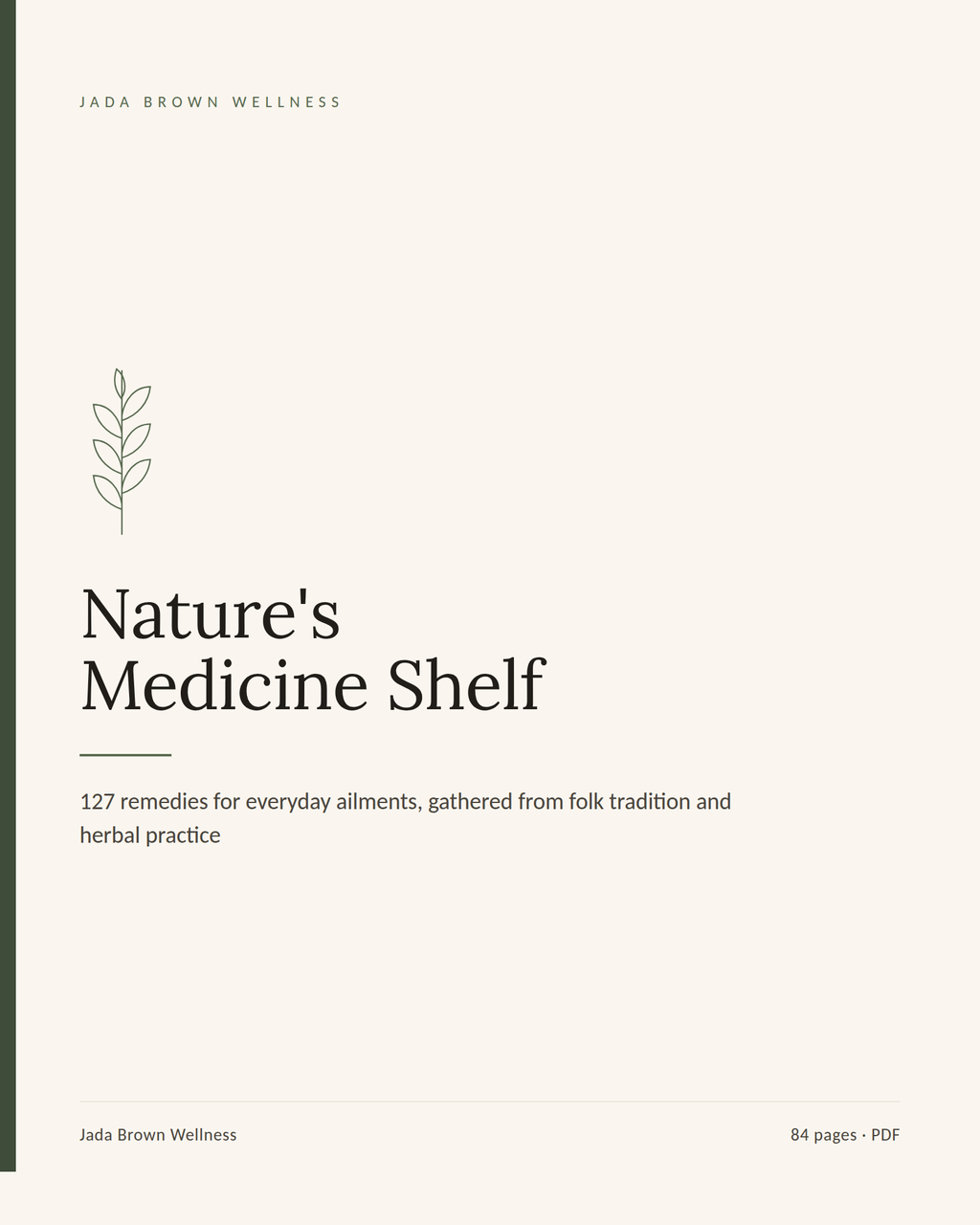 Nature's Medicine Shelf, cover