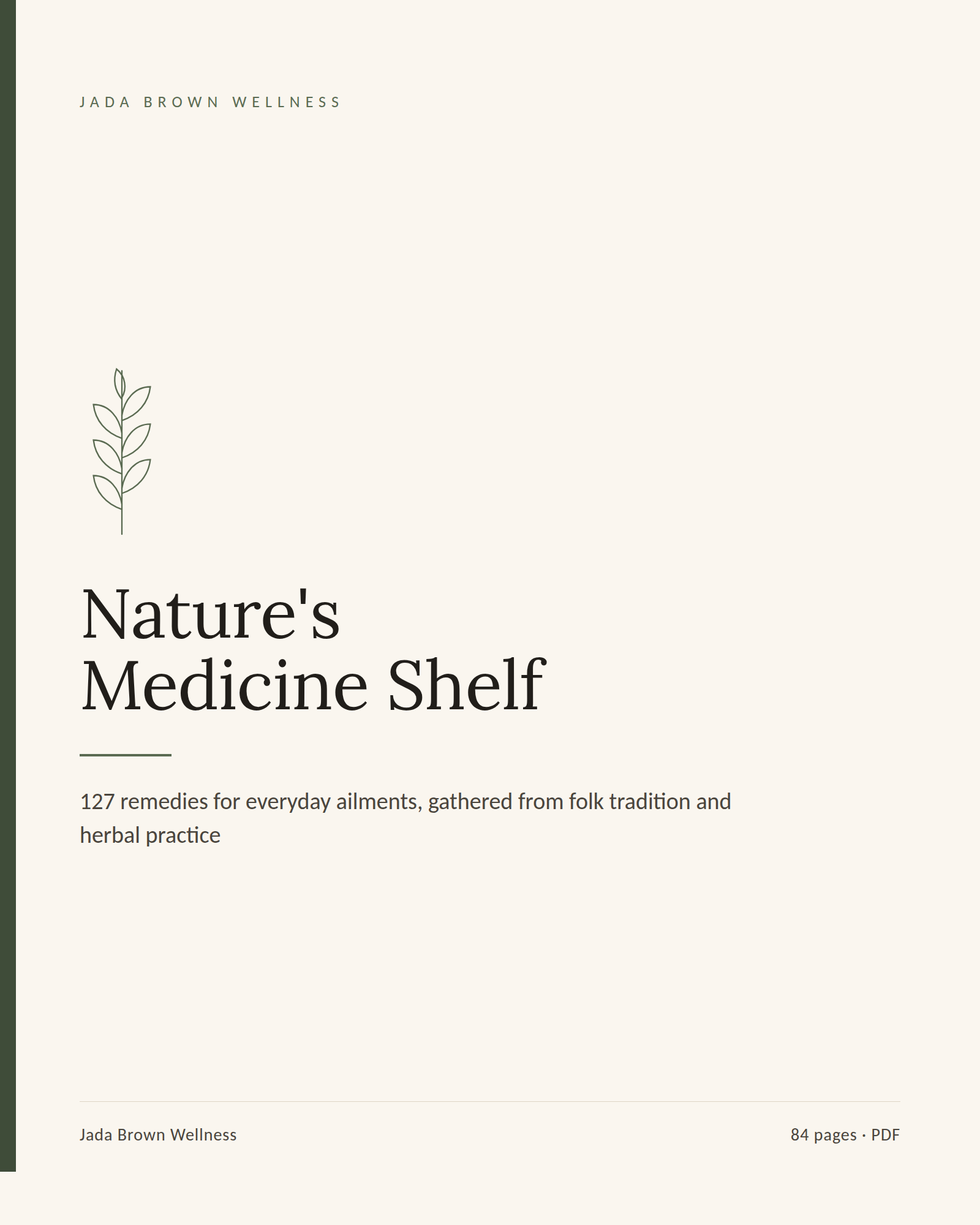 Nature's Medicine Shelf, cover