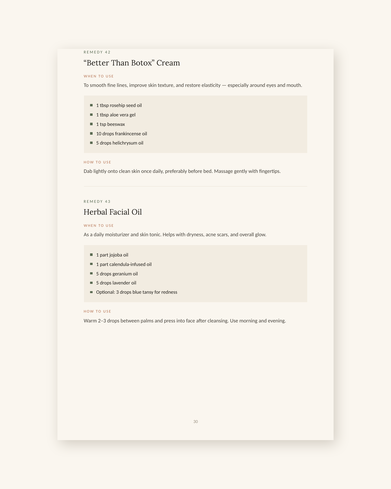 Sample page from the skin and personal care section